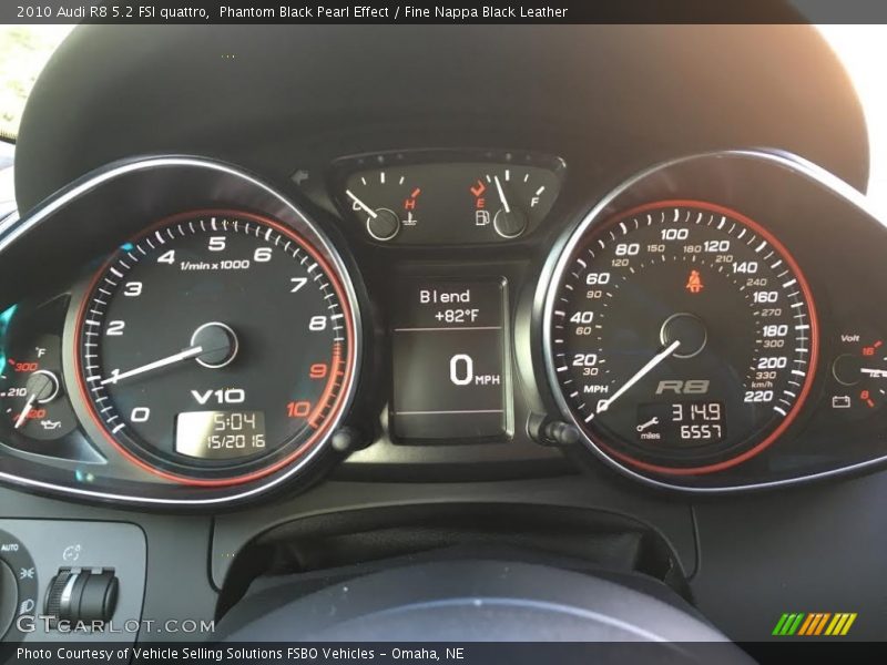  2010 R8 5.2 FSI quattro 5.2 FSI quattro Gauges