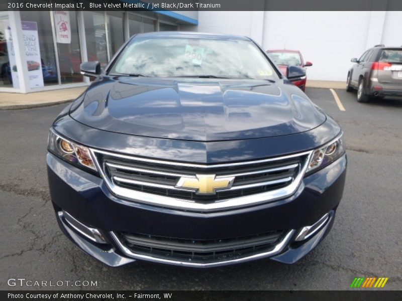 Blue Velvet Metallic / Jet Black/Dark Titanium 2016 Chevrolet Impala LT