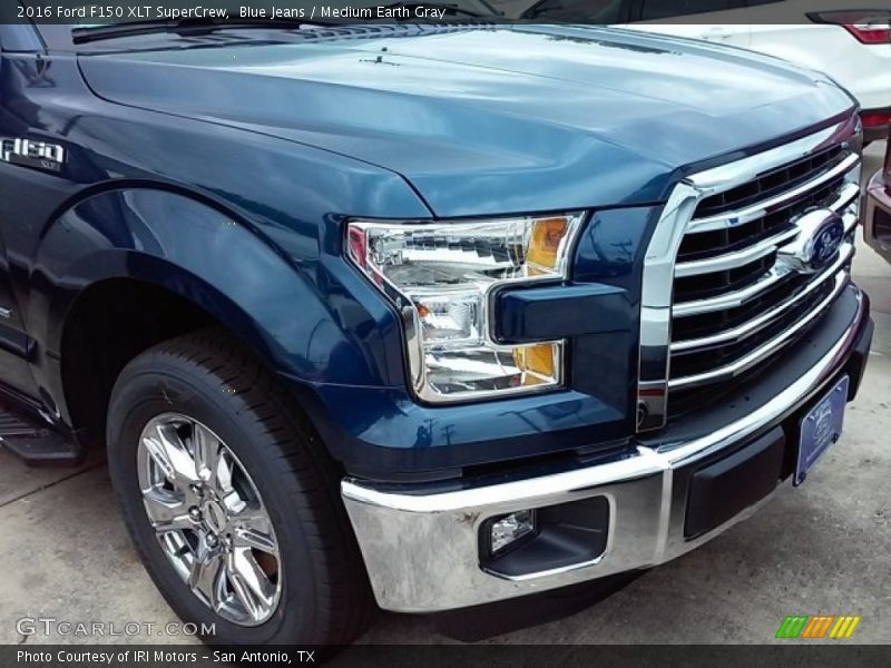 Blue Jeans / Medium Earth Gray 2016 Ford F150 XLT SuperCrew