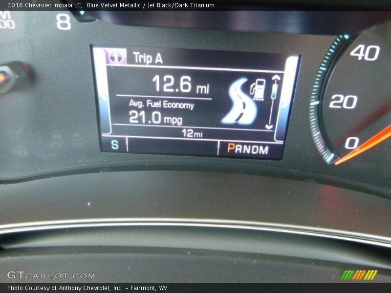 Blue Velvet Metallic / Jet Black/Dark Titanium 2016 Chevrolet Impala LT