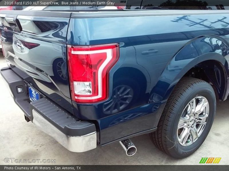 Blue Jeans / Medium Earth Gray 2016 Ford F150 XLT SuperCrew