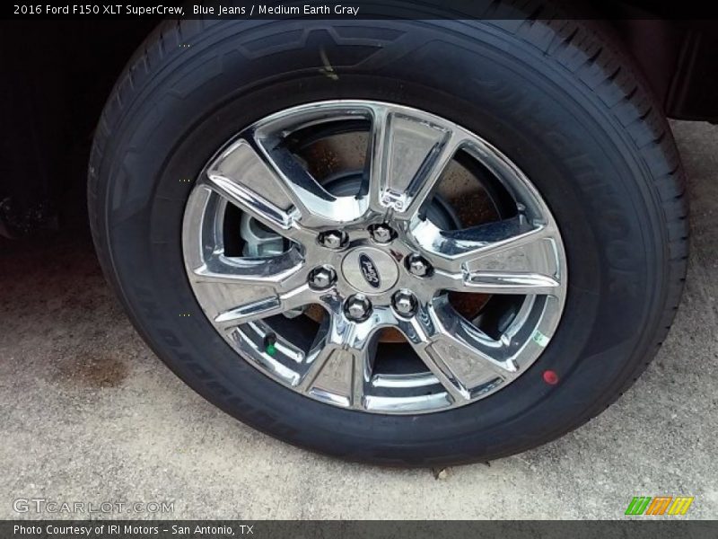 Blue Jeans / Medium Earth Gray 2016 Ford F150 XLT SuperCrew