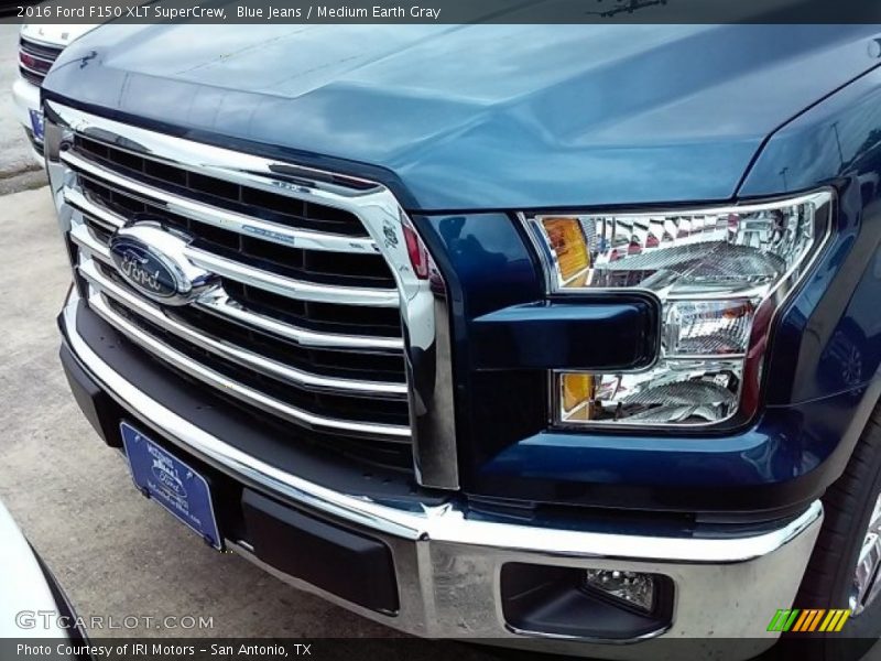 Blue Jeans / Medium Earth Gray 2016 Ford F150 XLT SuperCrew