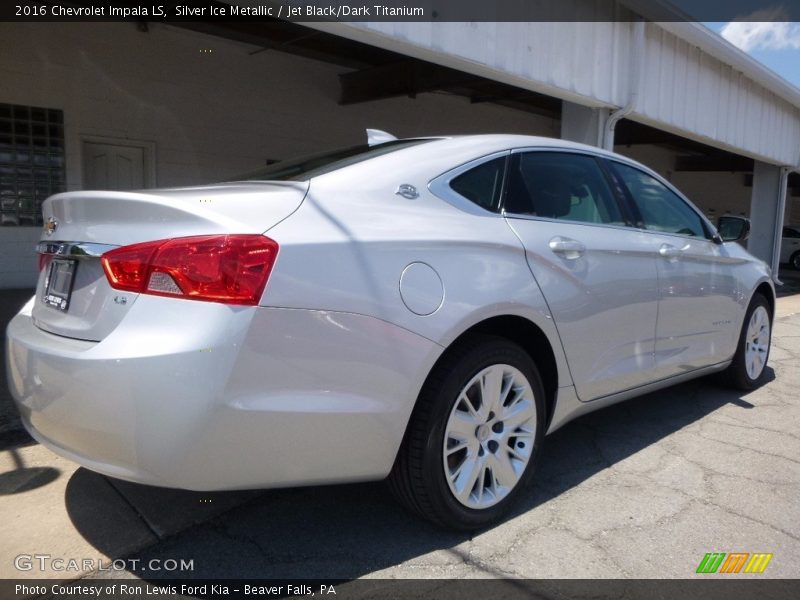 Silver Ice Metallic / Jet Black/Dark Titanium 2016 Chevrolet Impala LS