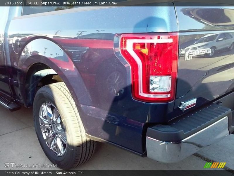 Blue Jeans / Medium Earth Gray 2016 Ford F150 XLT SuperCrew
