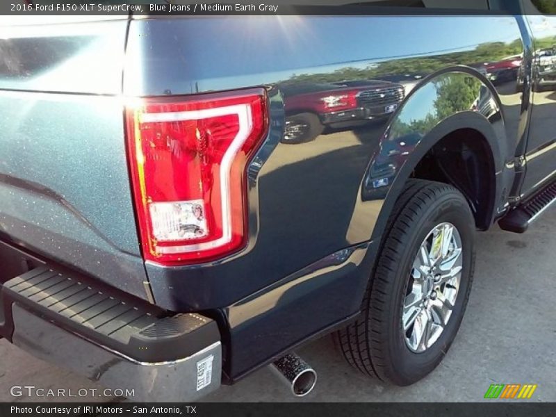 Blue Jeans / Medium Earth Gray 2016 Ford F150 XLT SuperCrew