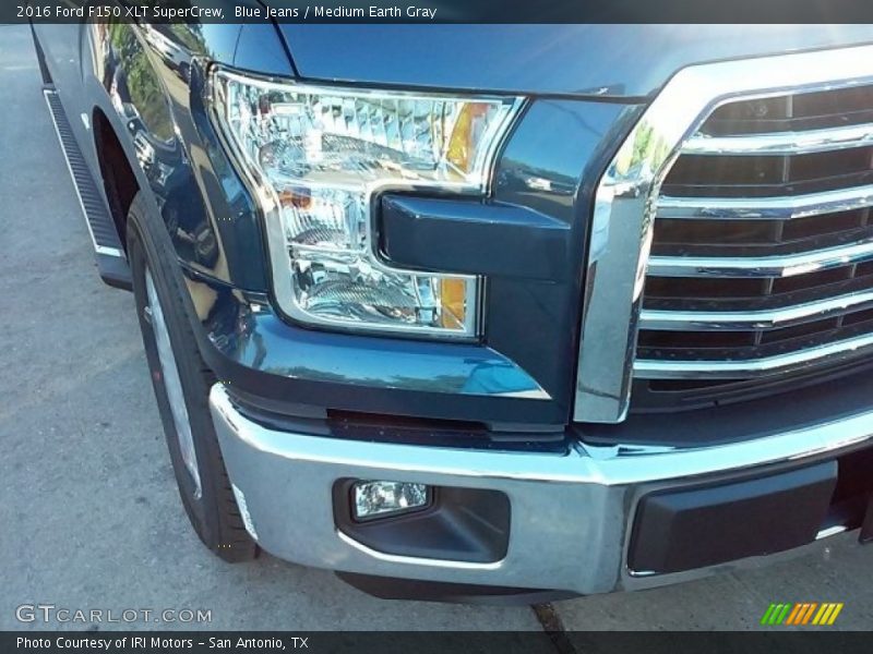 Blue Jeans / Medium Earth Gray 2016 Ford F150 XLT SuperCrew