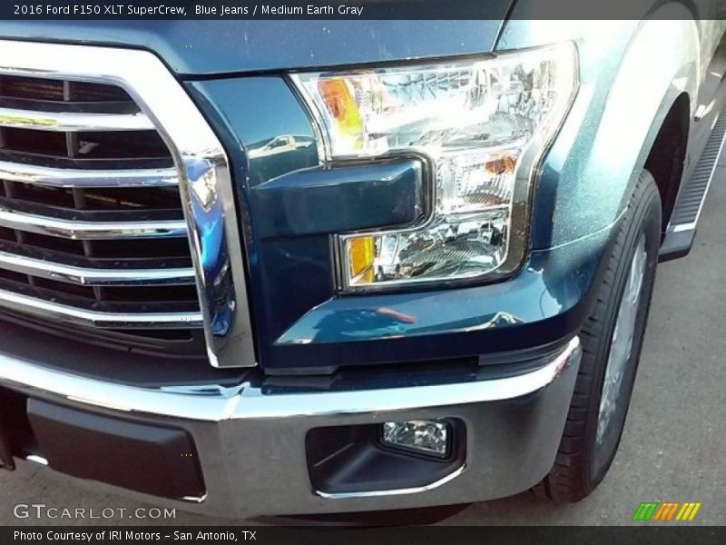 Blue Jeans / Medium Earth Gray 2016 Ford F150 XLT SuperCrew