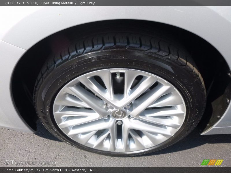 Silver Lining Metallic / Light Gray 2013 Lexus ES 350
