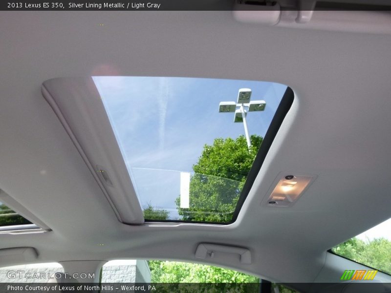 Silver Lining Metallic / Light Gray 2013 Lexus ES 350