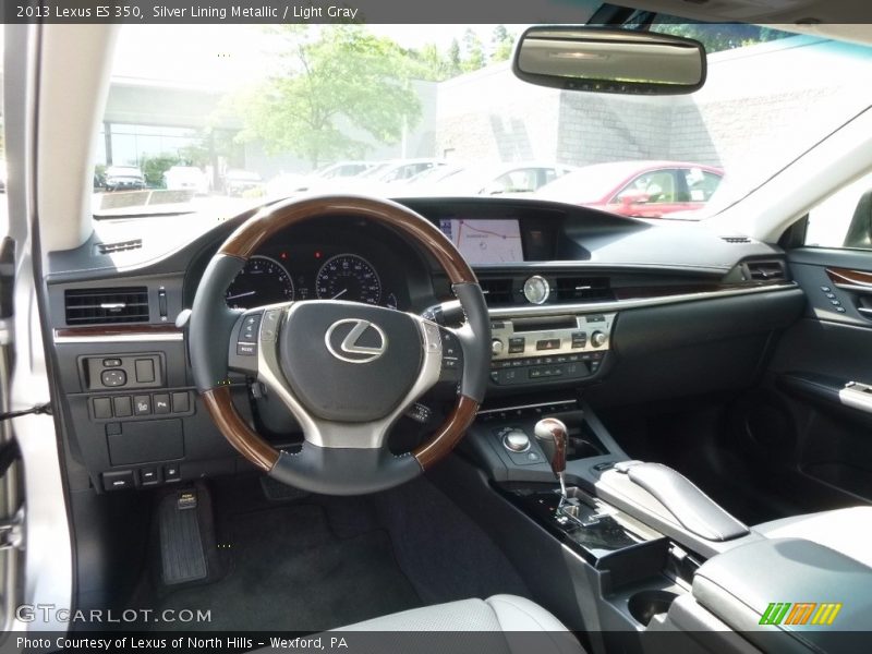 Silver Lining Metallic / Light Gray 2013 Lexus ES 350