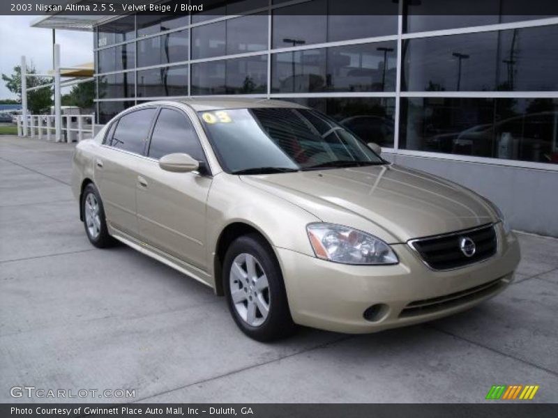 Velvet Beige / Blond 2003 Nissan Altima 2.5 S