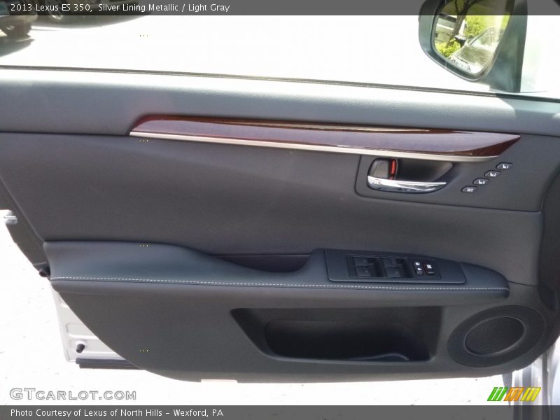 Silver Lining Metallic / Light Gray 2013 Lexus ES 350
