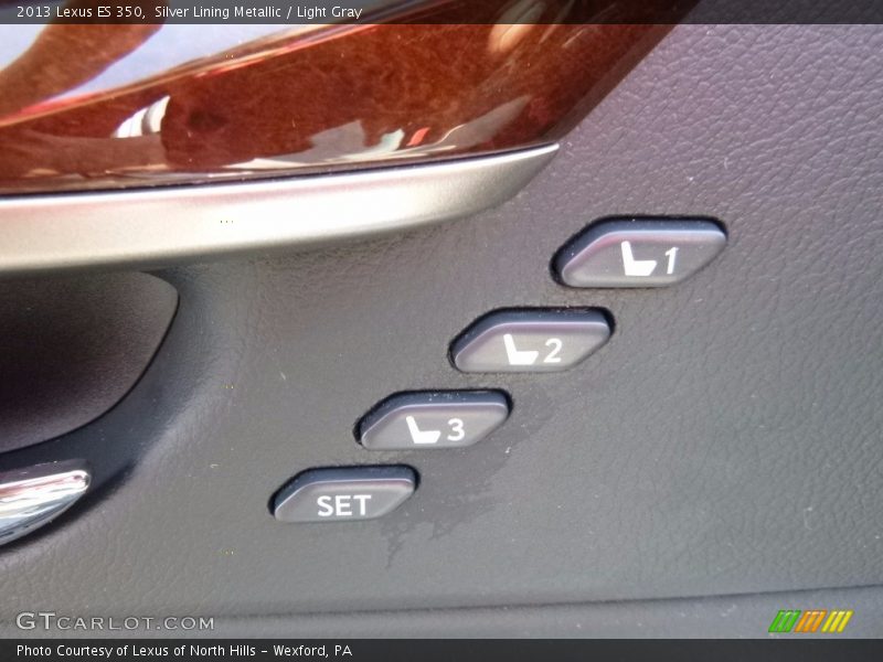 Silver Lining Metallic / Light Gray 2013 Lexus ES 350