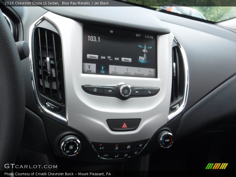 Blue Ray Metallic / Jet Black 2016 Chevrolet Cruze LS Sedan