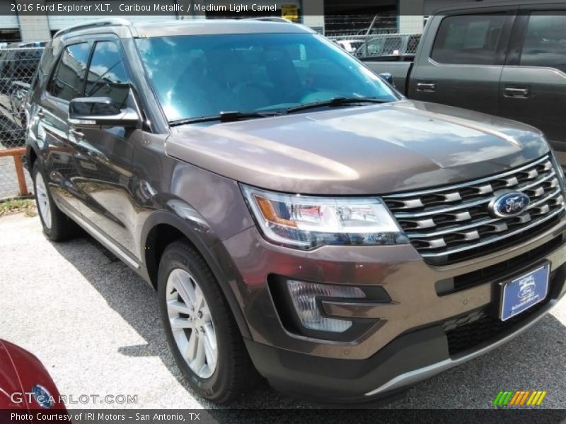 Caribou Metallic / Medium Light Camel 2016 Ford Explorer XLT
