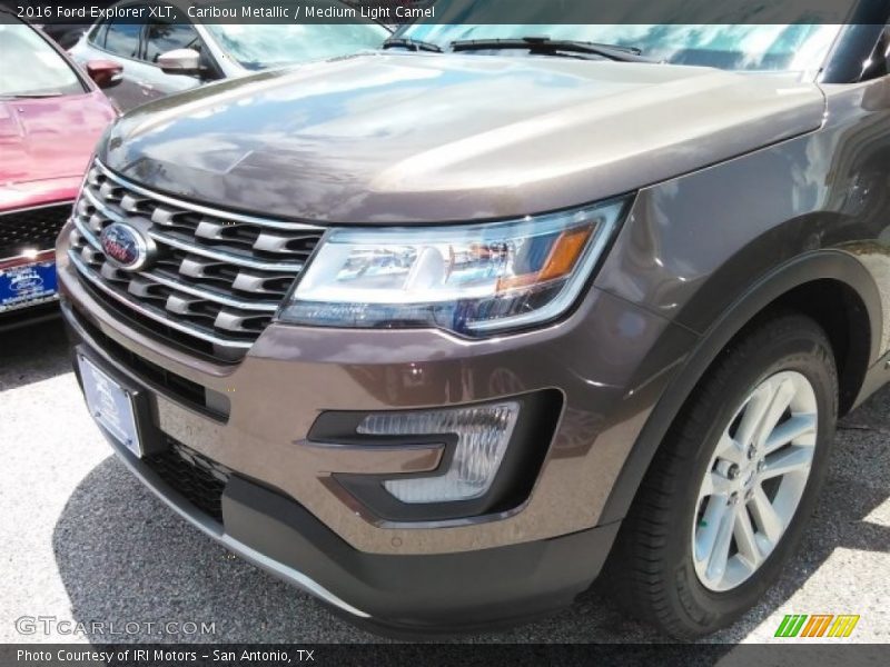 Caribou Metallic / Medium Light Camel 2016 Ford Explorer XLT
