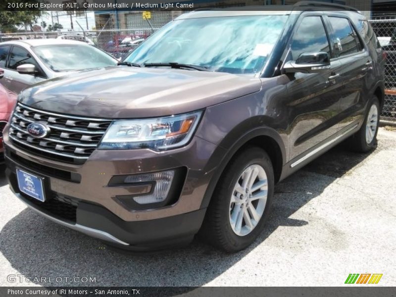 Caribou Metallic / Medium Light Camel 2016 Ford Explorer XLT