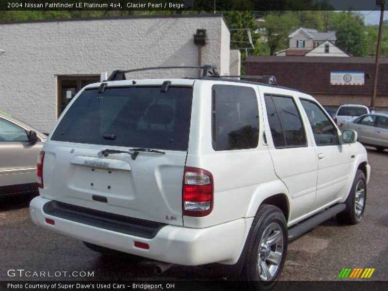 Glacier Pearl / Beige 2004 Nissan Pathfinder LE Platinum 4x4