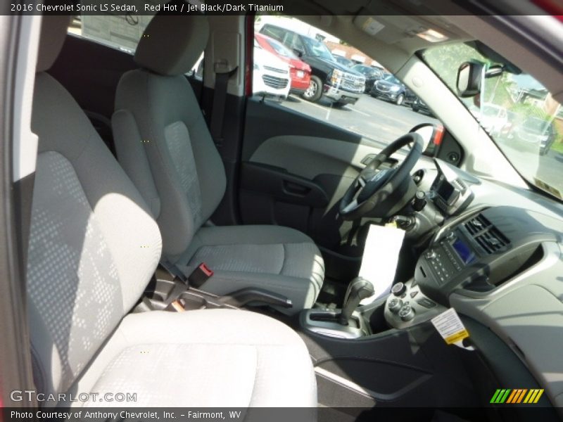 Red Hot / Jet Black/Dark Titanium 2016 Chevrolet Sonic LS Sedan