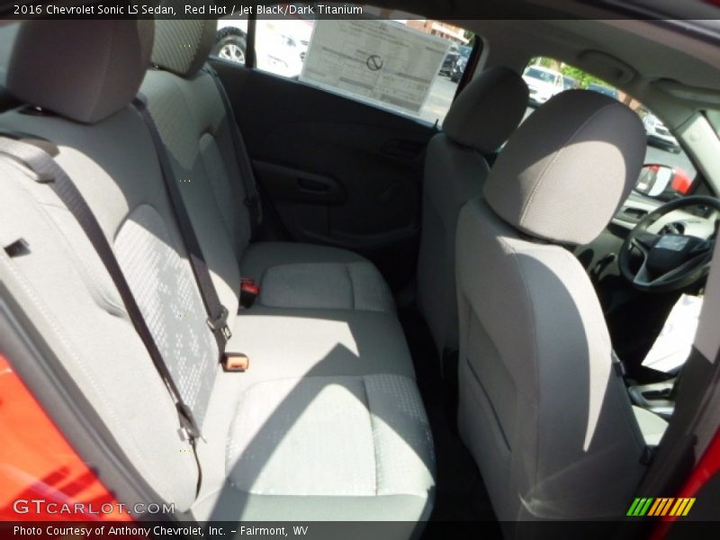 Red Hot / Jet Black/Dark Titanium 2016 Chevrolet Sonic LS Sedan