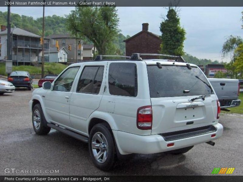 Glacier Pearl / Beige 2004 Nissan Pathfinder LE Platinum 4x4