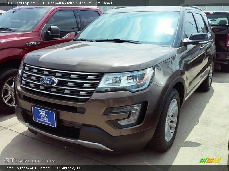 Caribou Metallic / Medium Light Camel 2016 Ford Explorer XLT