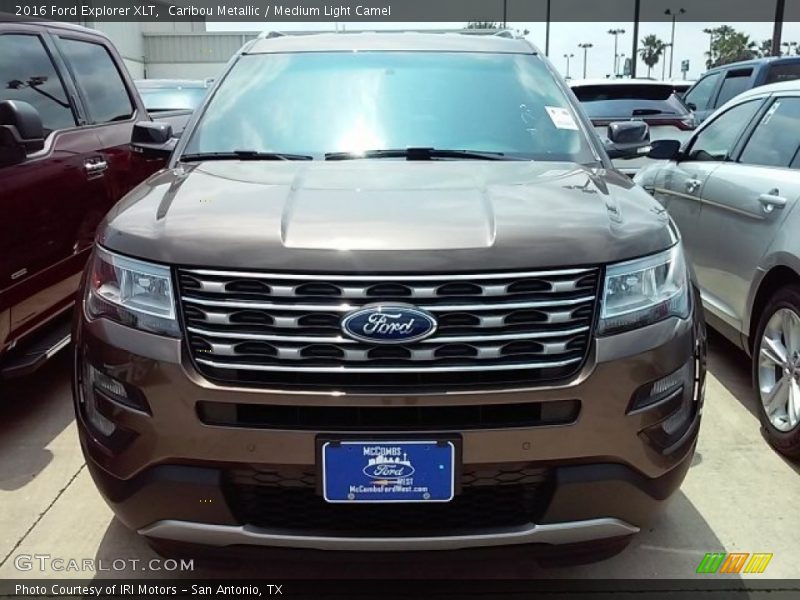 Caribou Metallic / Medium Light Camel 2016 Ford Explorer XLT