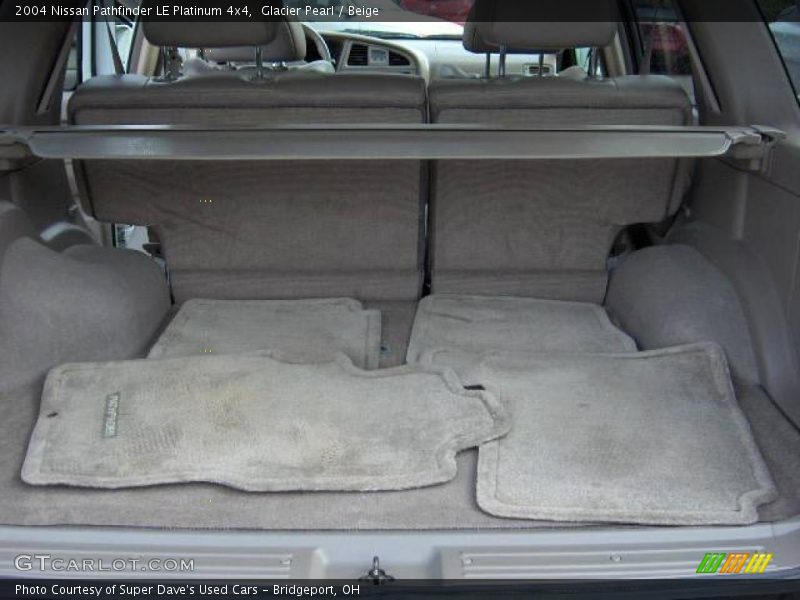 Glacier Pearl / Beige 2004 Nissan Pathfinder LE Platinum 4x4