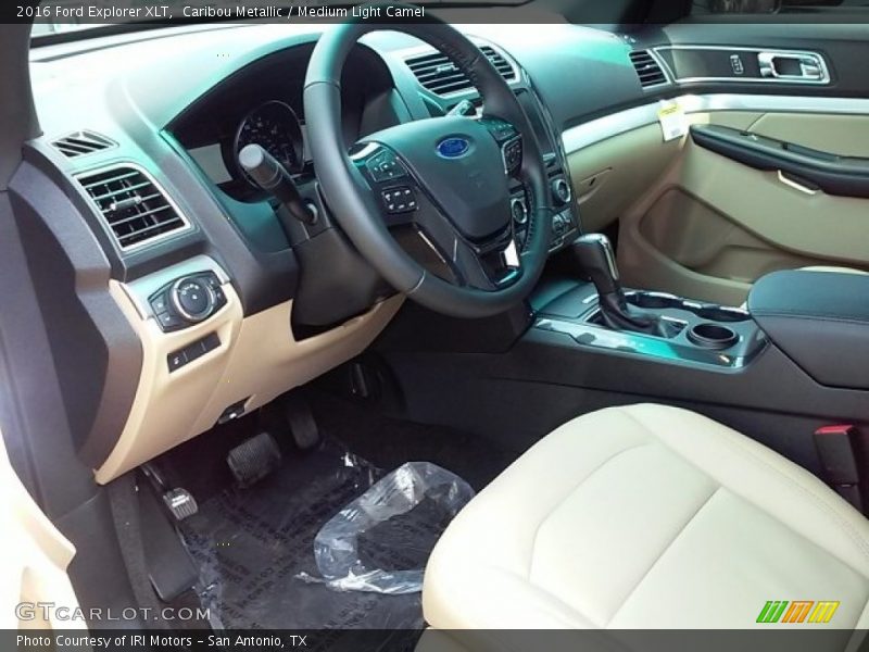 Caribou Metallic / Medium Light Camel 2016 Ford Explorer XLT