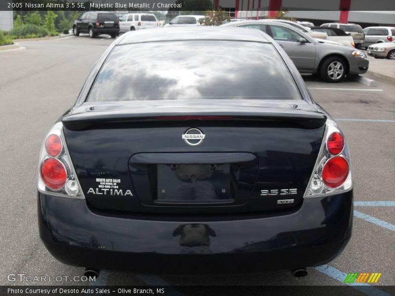Majestic Blue Metallic / Charcoal 2005 Nissan Altima 3.5 SE