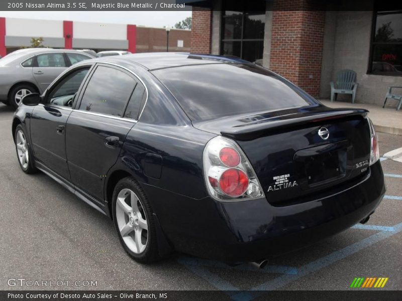 Majestic Blue Metallic / Charcoal 2005 Nissan Altima 3.5 SE