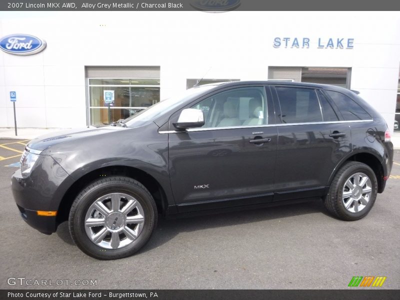 Alloy Grey Metallic / Charcoal Black 2007 Lincoln MKX AWD