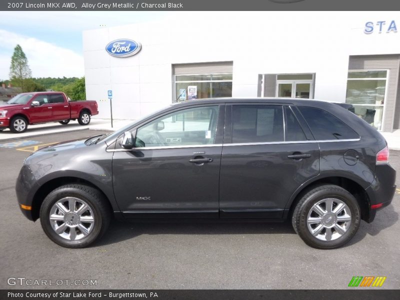 Alloy Grey Metallic / Charcoal Black 2007 Lincoln MKX AWD