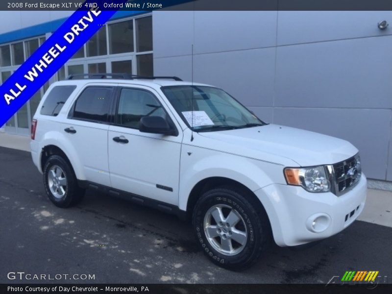 Oxford White / Stone 2008 Ford Escape XLT V6 4WD