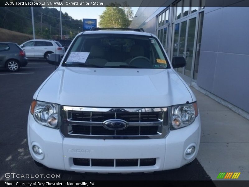 Oxford White / Stone 2008 Ford Escape XLT V6 4WD