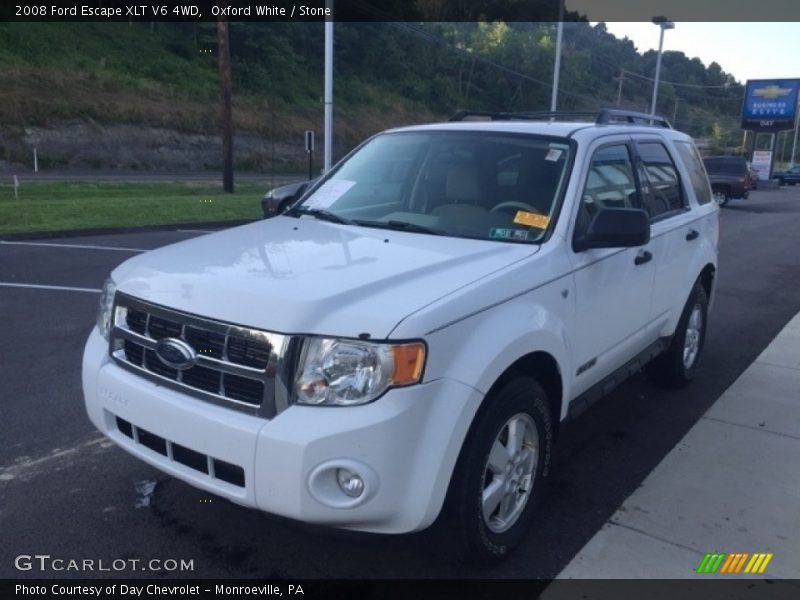 Oxford White / Stone 2008 Ford Escape XLT V6 4WD