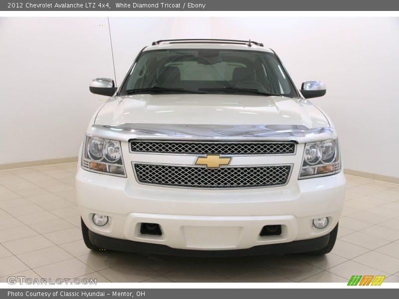 White Diamond Tricoat / Ebony 2012 Chevrolet Avalanche LTZ 4x4