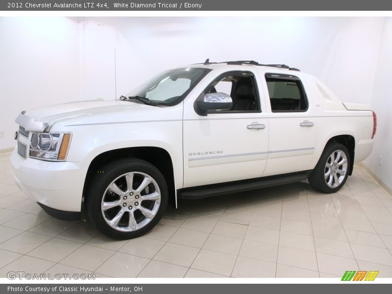 White Diamond Tricoat / Ebony 2012 Chevrolet Avalanche LTZ 4x4