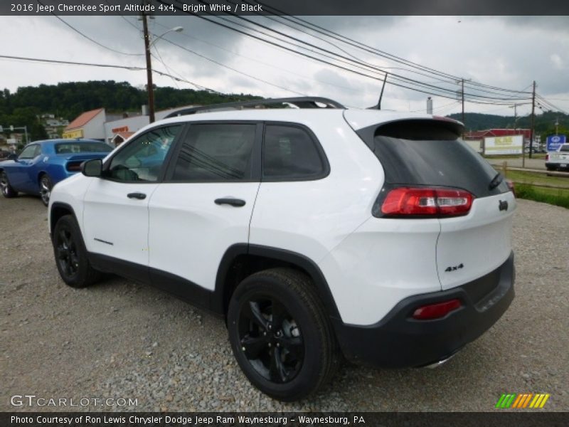 Bright White / Black 2016 Jeep Cherokee Sport Altitude 4x4