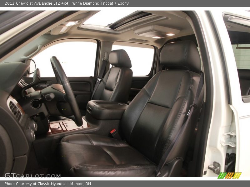 White Diamond Tricoat / Ebony 2012 Chevrolet Avalanche LTZ 4x4