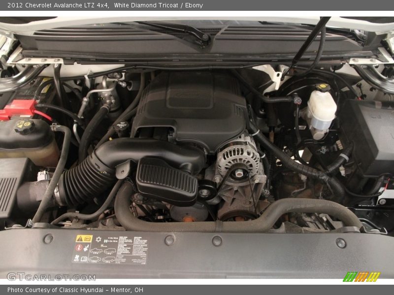 White Diamond Tricoat / Ebony 2012 Chevrolet Avalanche LTZ 4x4