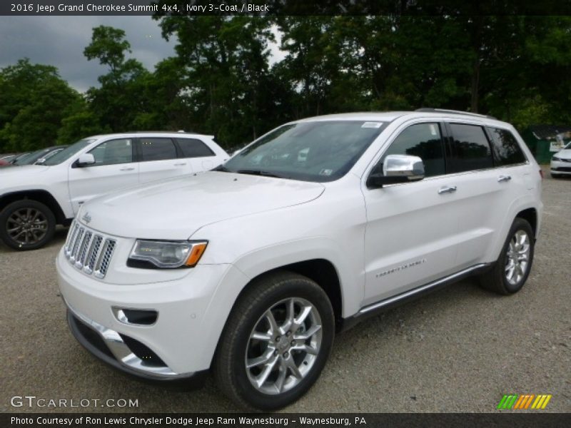 Ivory 3-Coat / Black 2016 Jeep Grand Cherokee Summit 4x4