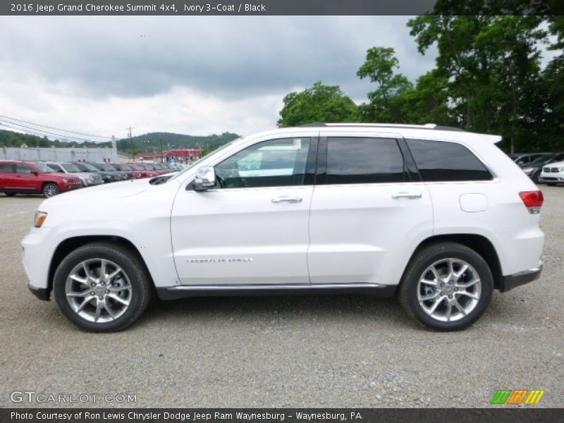 Ivory 3-Coat / Black 2016 Jeep Grand Cherokee Summit 4x4