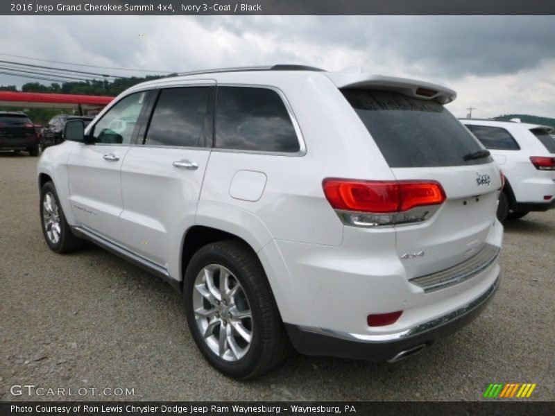 Ivory 3-Coat / Black 2016 Jeep Grand Cherokee Summit 4x4