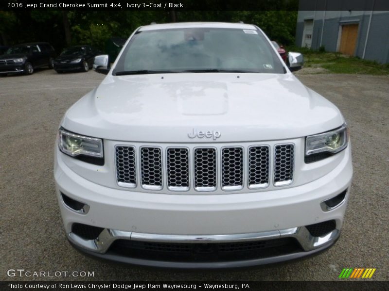 Ivory 3-Coat / Black 2016 Jeep Grand Cherokee Summit 4x4