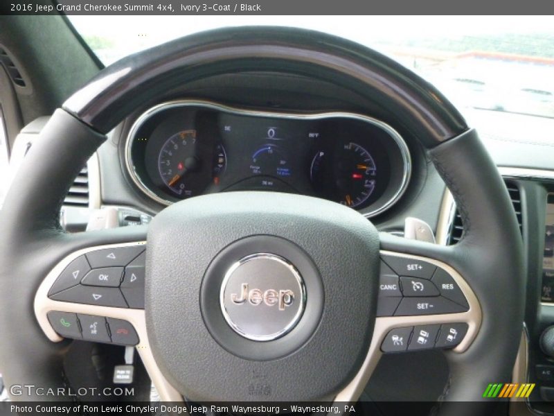 Ivory 3-Coat / Black 2016 Jeep Grand Cherokee Summit 4x4