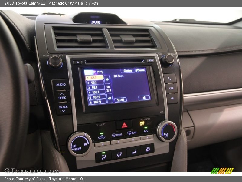 Magnetic Gray Metallic / Ash 2013 Toyota Camry LE