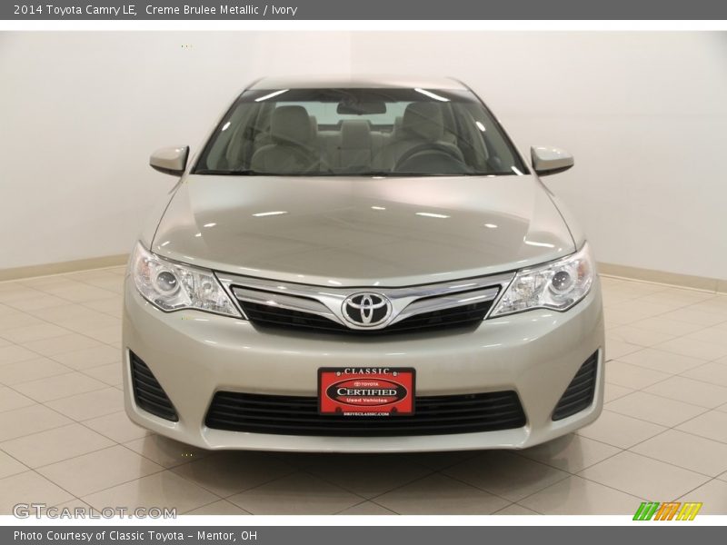 Creme Brulee Metallic / Ivory 2014 Toyota Camry LE