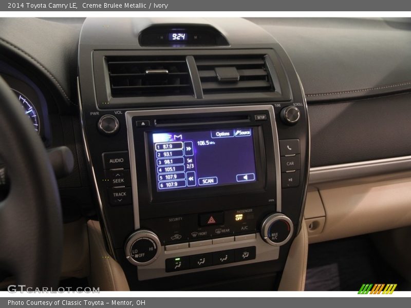 Creme Brulee Metallic / Ivory 2014 Toyota Camry LE